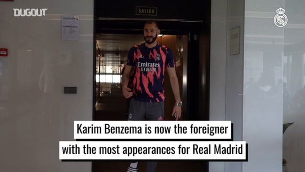 Karim Benzema, the foreigner with the most appearances for Real Madrid